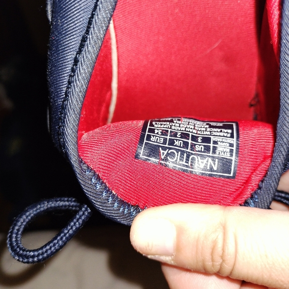 NAUTICA navy blue gym shoe size 3 - Picture 7 of 8